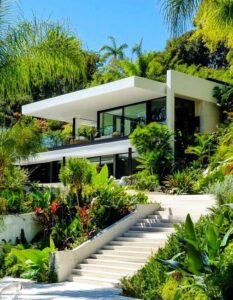 اصول معماری در ویلاهای پلکانی مدرن