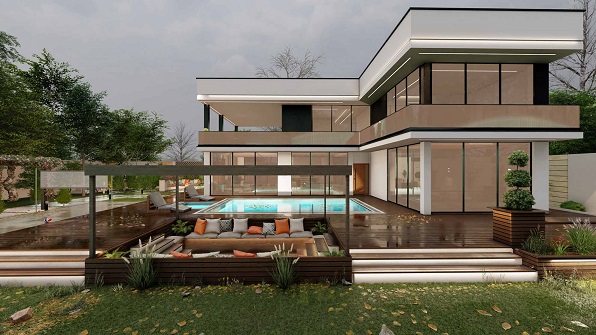 اصول معماری در ویلاهای پلکانی مدرن